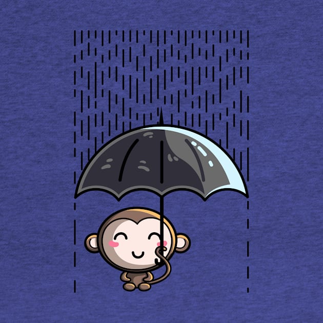 The Umbrella Chimpanzee by freeves